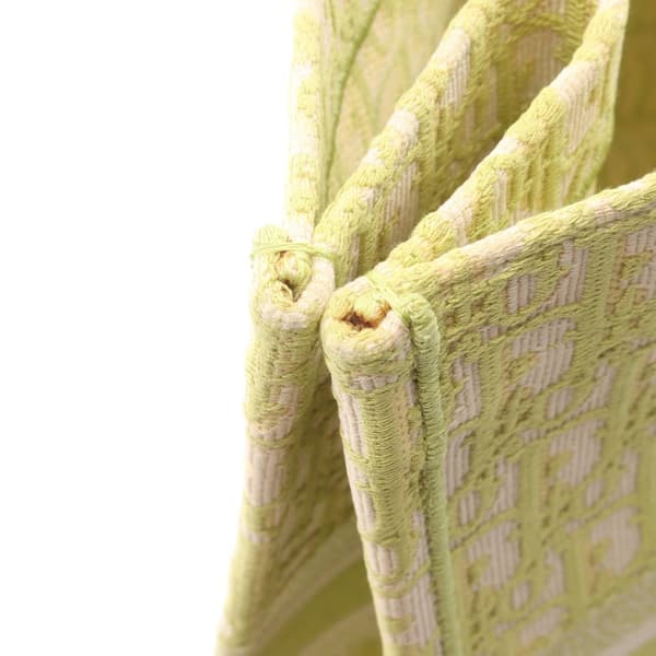 Pre-owned Dior Large Oblique Canvas Book Tote Green