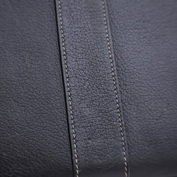 Pre-owned Hermès Toile and Buffalo Leather Garden Party 36 Brown