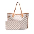 Pikkukuva 9 / 9: Pre-owned Louis Vuitton Damier Azur Neverfull MM White