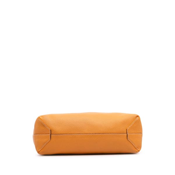 Pre-owned Hermès Clemence Double Sens 36 Orange