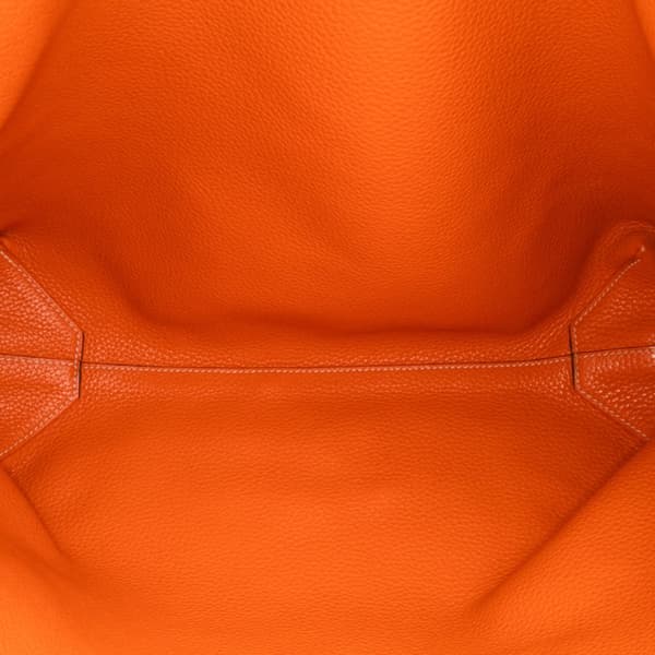 Pre-owned Hermès Clemence Double Sens 36 Orange