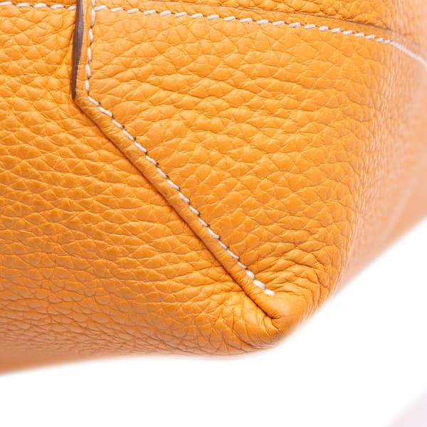 Pre-owned Hermès Clemence Double Sens 36 Orange