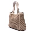 Miniatyrbilde 2 av 9: Pre-owned Gucci GG Canvas Abbey D Ring Tote Brown