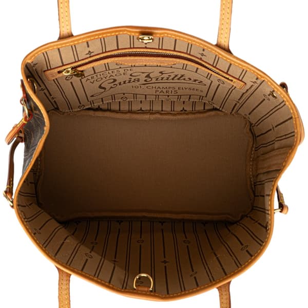 Pre-owned Louis Vuitton Monogram Neverfull PM Brown