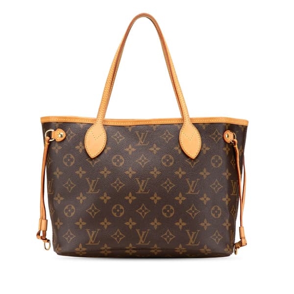 Pre-owned Louis Vuitton Monogram Neverfull PM Brown