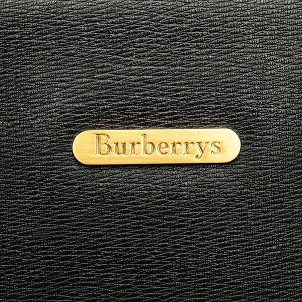 Pre-owned Burberry Leather Tote Black