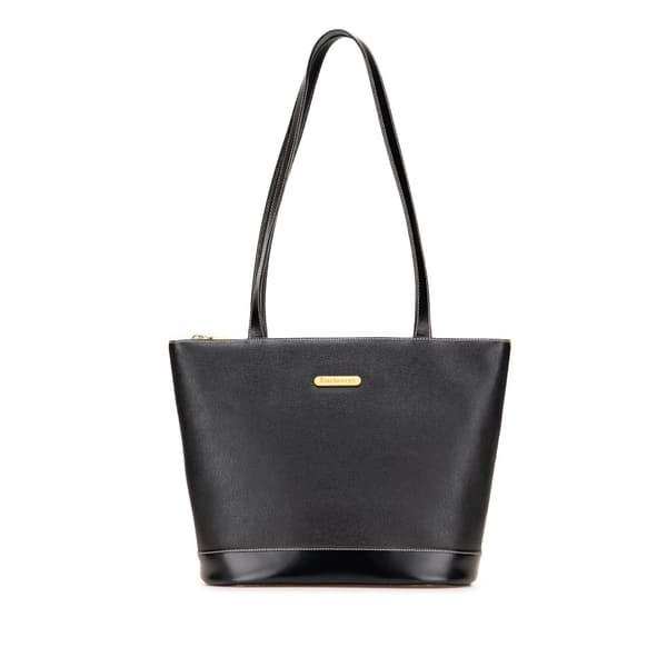 Pre-owned Burberry Leather Tote Black