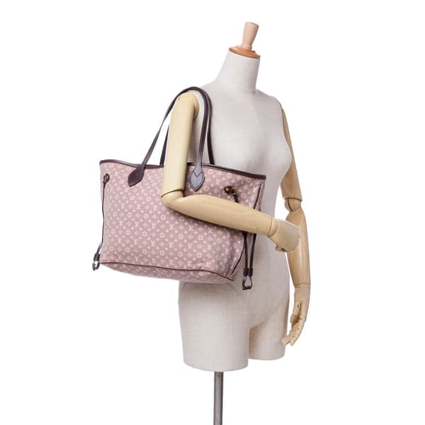 Pre-owned Louis Vuitton Monogram Idylle Neverfull MM Pink