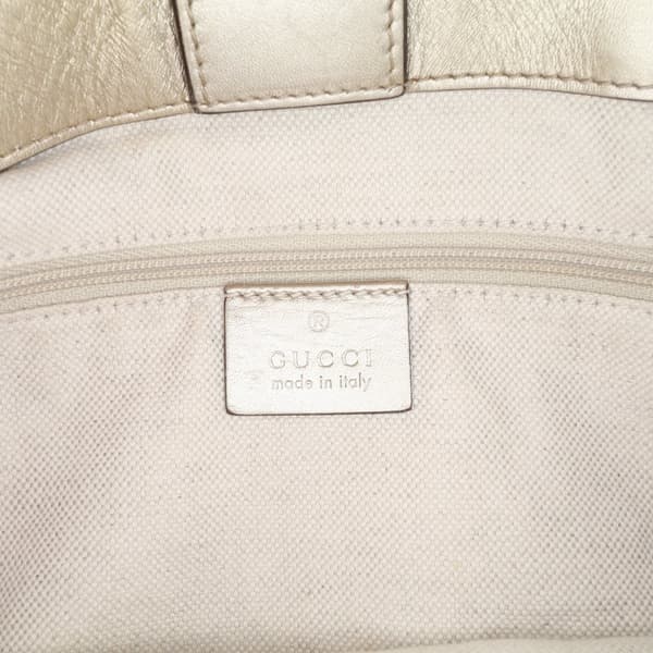 Pre-owned Gucci Guccissima Sukey Tote Gold