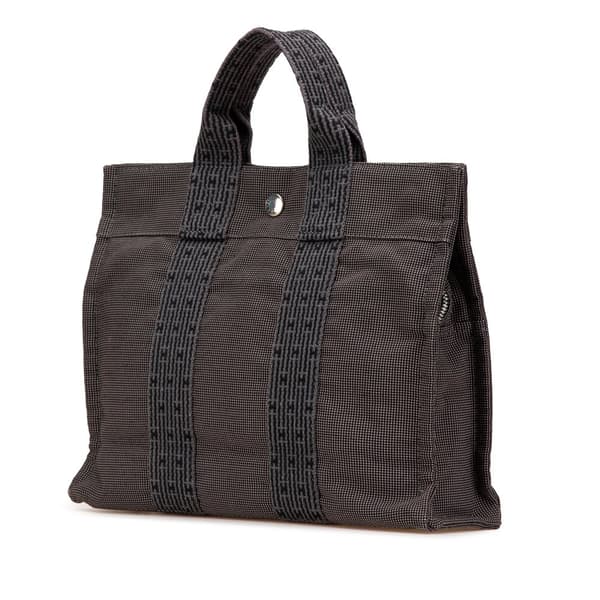 Pre-owned Hermès Canvas Herline PM Gray