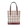 Miniatyrbild 1 av 10: Pre-owned Burberry House Check Canvas Tote Brown