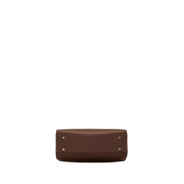 Pre-owned Yves Saint Laurent Satin Tote Brown