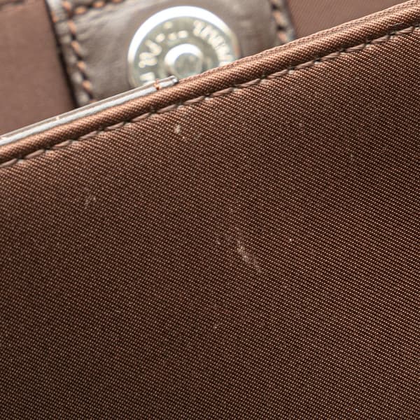 Pre-owned Yves Saint Laurent Satin Tote Brown