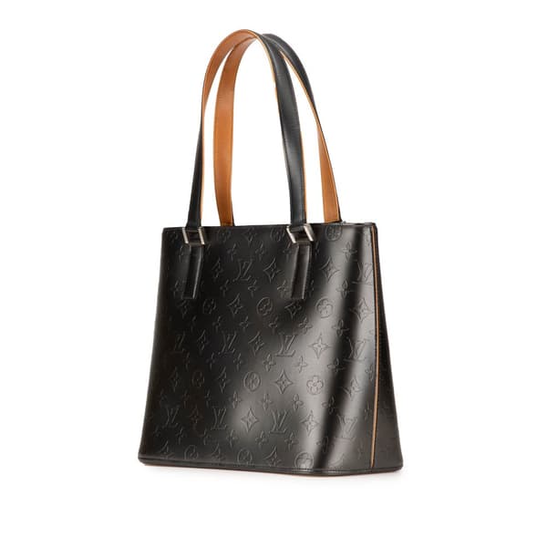 Pre-owned Louis Vuitton Monogram Mat Stockton Gray