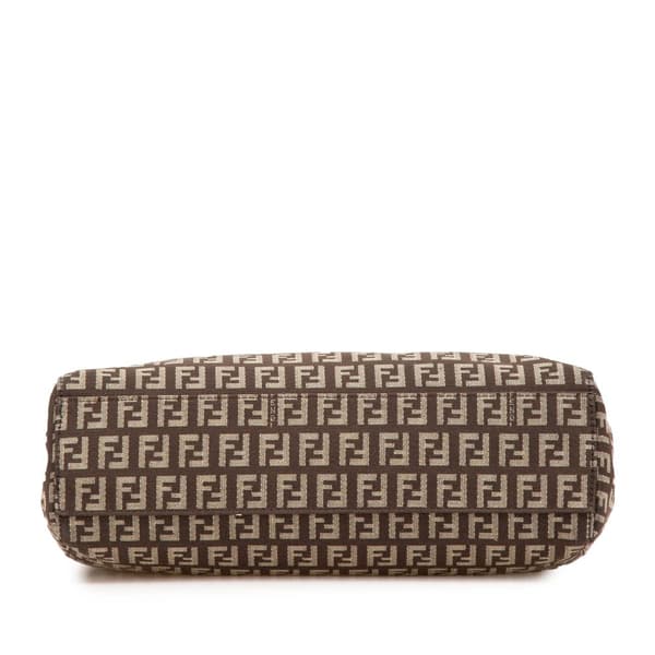 Pre-owned Fendi Small Zucchino Canvas Tote Brown