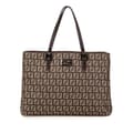 Miniatyrbilde 1 av 10: Pre-owned Fendi Small Zucchino Canvas Tote Brown