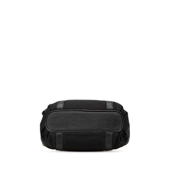 Pre-owned Burberry Nova Check Nylon Tote Black