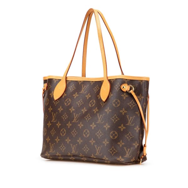 Pre-owned Louis Vuitton Monogram Neverfull PM Brown