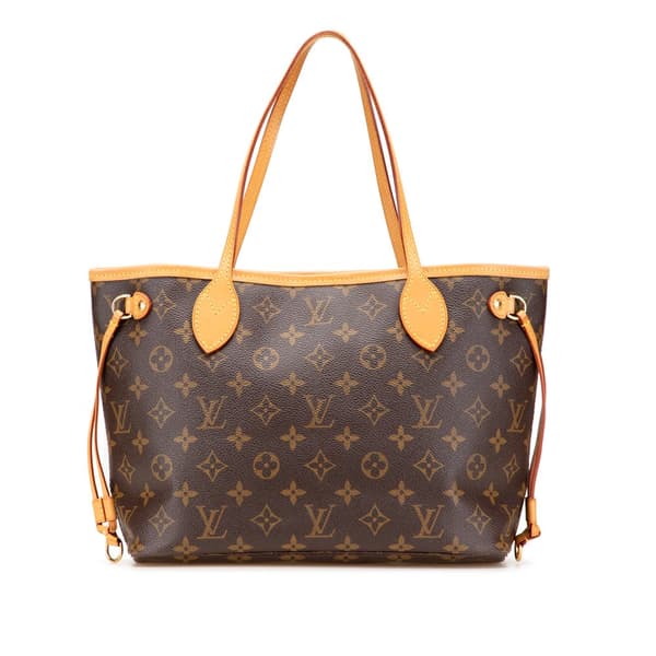 Pre-owned Louis Vuitton Monogram Neverfull PM Brown