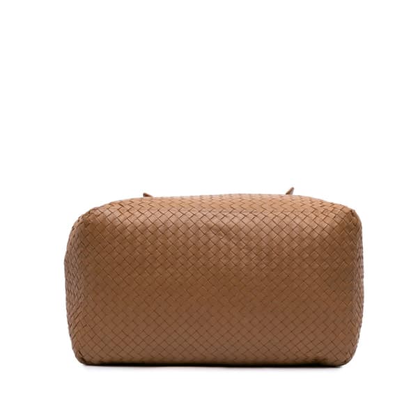 Pre-owned Bottega Veneta Large Nappa Intrecciato Cesta Tote Brown