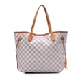 Miniatyrbilde 1 av 9: Pre-owned Louis Vuitton Damier Azur Neverfull MM White