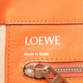 Miniatyrbild 5 av 10: Pre-owned LOEWE Anagram Leather East West Tote Orange
