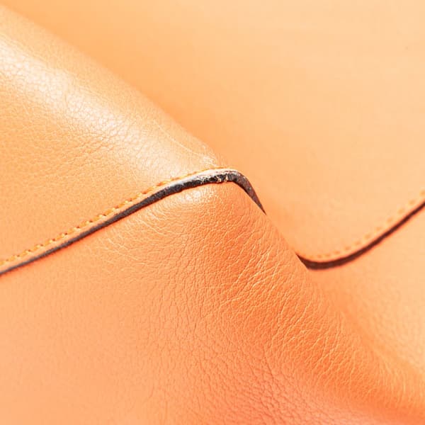 Pre-owned LOEWE Anagram Leather East West Tote Orange
