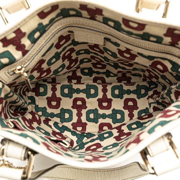 Pre-owned Gucci GG Canvas Web Jolicoeur Tote Brown