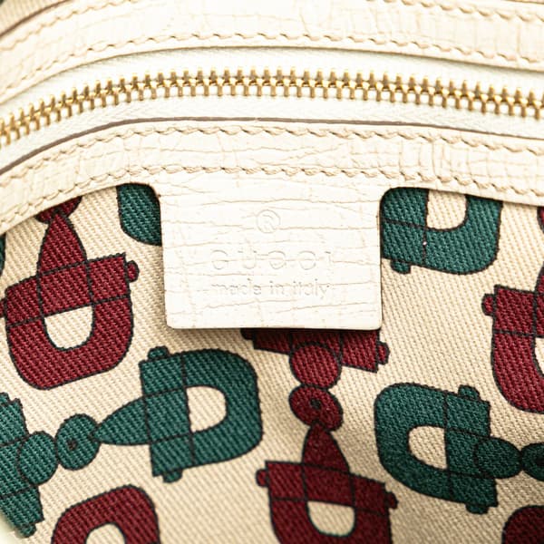 Pre-owned Gucci GG Canvas Web Jolicoeur Tote Brown