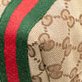 Miniatyrbild 10 av 10: Pre-owned Gucci GG Canvas Web Jolicoeur Tote Brown