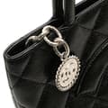 Miniatyrbild 8 av 10: Pre-owned Chanel Caviar Medallion Tote Black