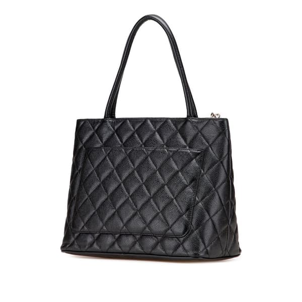 Pre-owned Chanel Caviar Medallion Tote Black