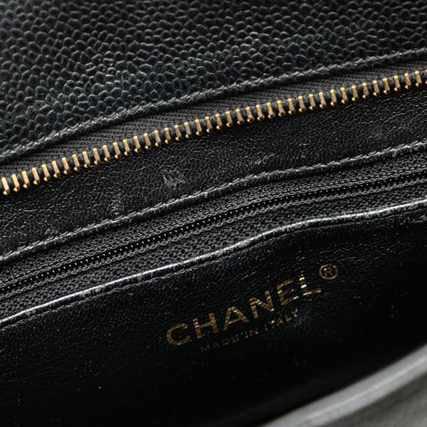 Pre-owned Chanel Caviar Medallion Tote Black