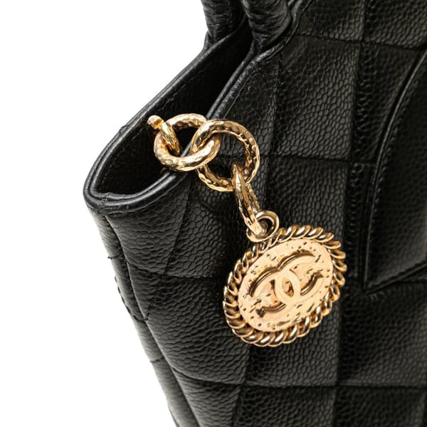 Pre-owned Chanel Caviar Medallion Tote Black