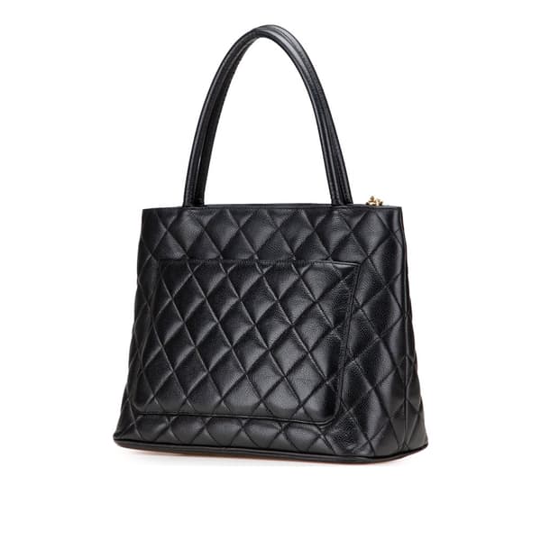 Pre-owned Chanel Caviar Medallion Tote Black