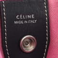 Miniatyrbilde 4 av 10: Pre-owned Celine Smooth Calfskin and Canvas Tie Dye Frame Tote Pink