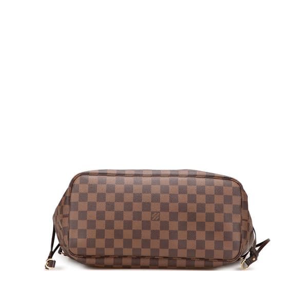 Pre-owned Louis Vuitton Damier Ebene Neverfull MM Brown