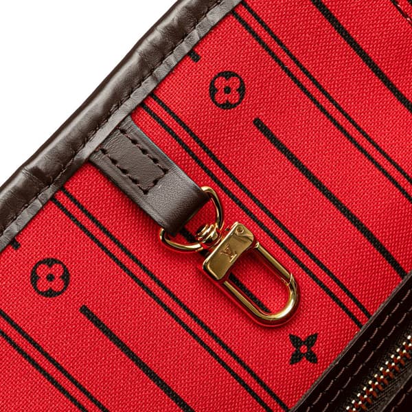 Pre-owned Louis Vuitton Damier Ebene Neverfull MM Brown