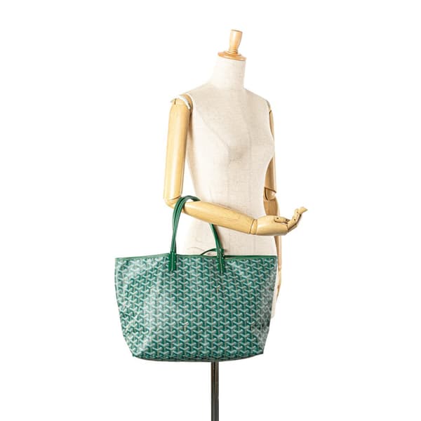 Pre-owned Goyard Goyardine Saint Louis PM Green