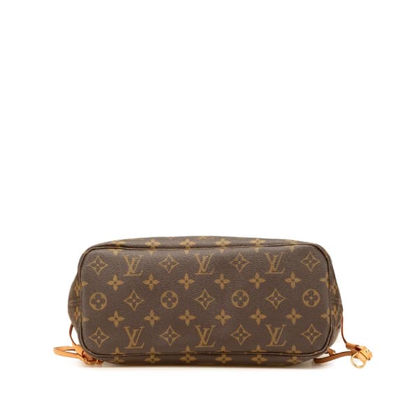 Pre-owned Louis Vuitton Monogram Neverfull PM Brown