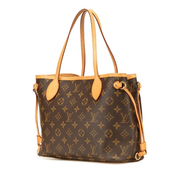 Pre-owned Louis Vuitton Monogram Neverfull PM Brown
