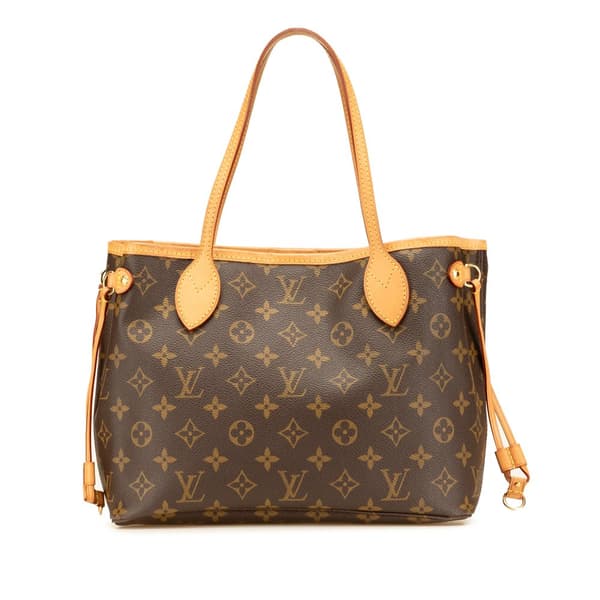 Pre-owned Louis Vuitton Monogram Neverfull PM Brown