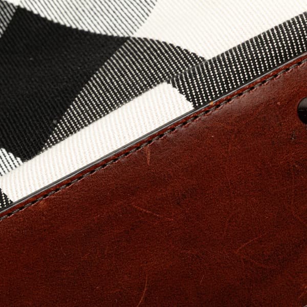 Pre-owned Burberry Mega Check Canvas Tote White