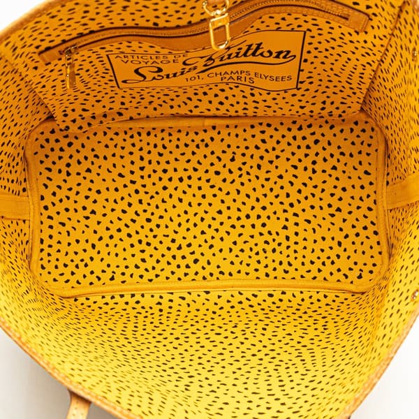Pre-owned Louis Vuitton Yayoi Kusama Monogram Neverfull MM Yellow