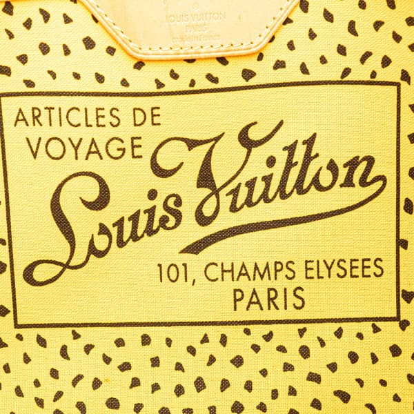 Pre-owned Louis Vuitton Yayoi Kusama Monogram Neverfull MM Yellow