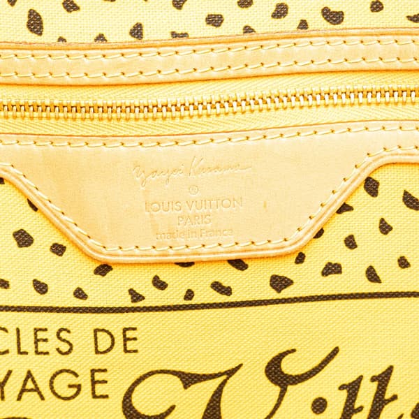 Pre-owned Louis Vuitton Yayoi Kusama Monogram Neverfull MM Yellow