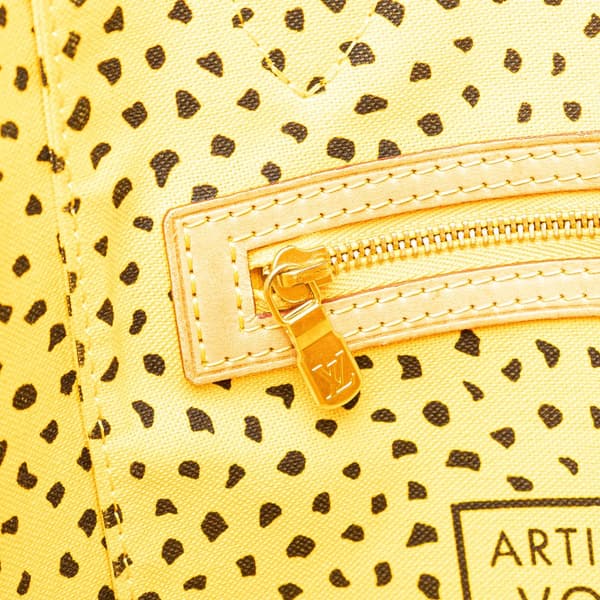 Pre-owned Louis Vuitton Yayoi Kusama Monogram Neverfull MM Yellow
