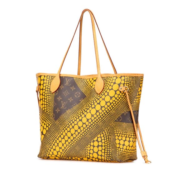Pre-owned Louis Vuitton Yayoi Kusama Monogram Neverfull MM Yellow