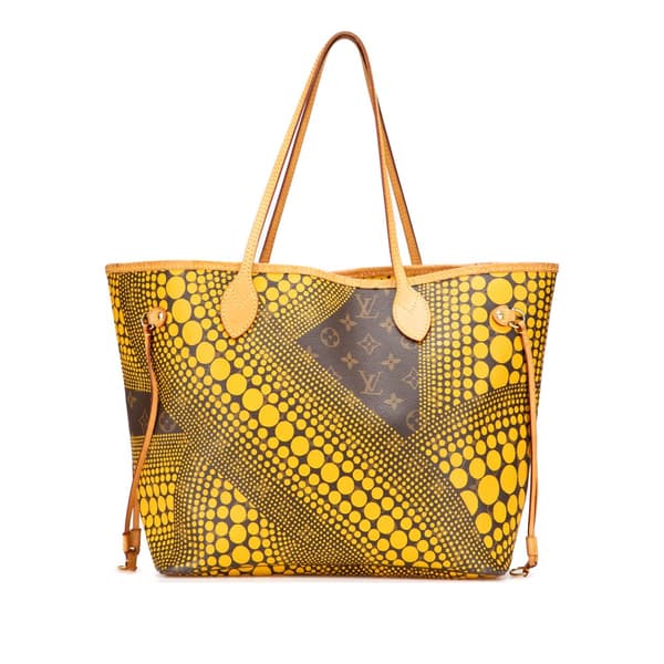 Pre-owned Louis Vuitton Yayoi Kusama Monogram Neverfull MM Yellow