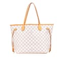 Miniatyrbillede 1 af 10: Pre-owned Louis Vuitton Damier Azur Neverfull MM White